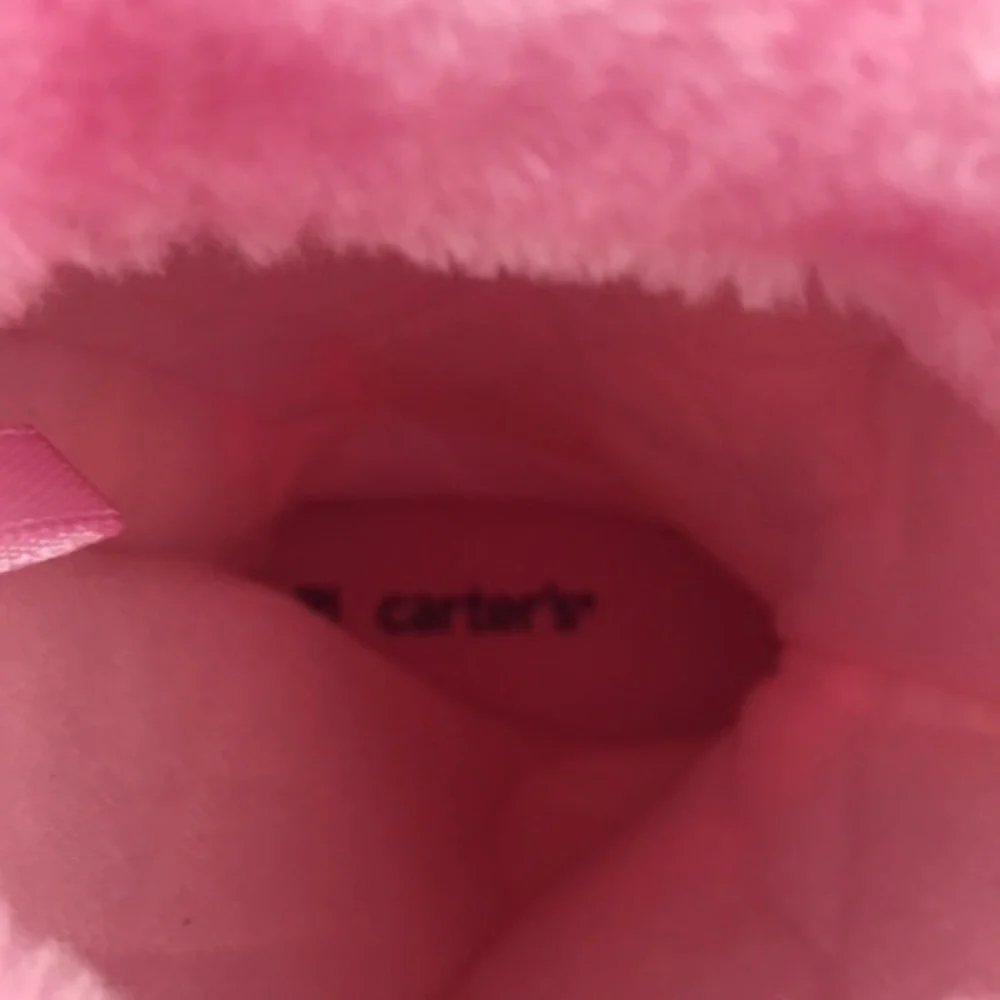 Carter’s - Boots, Hearts/pink fur. SZ: 10 Toddler. NWT.
